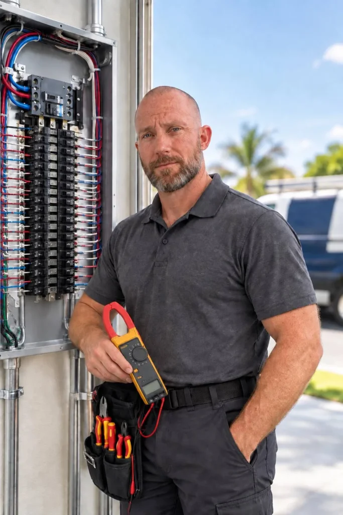 You talk to the electrician doing the work